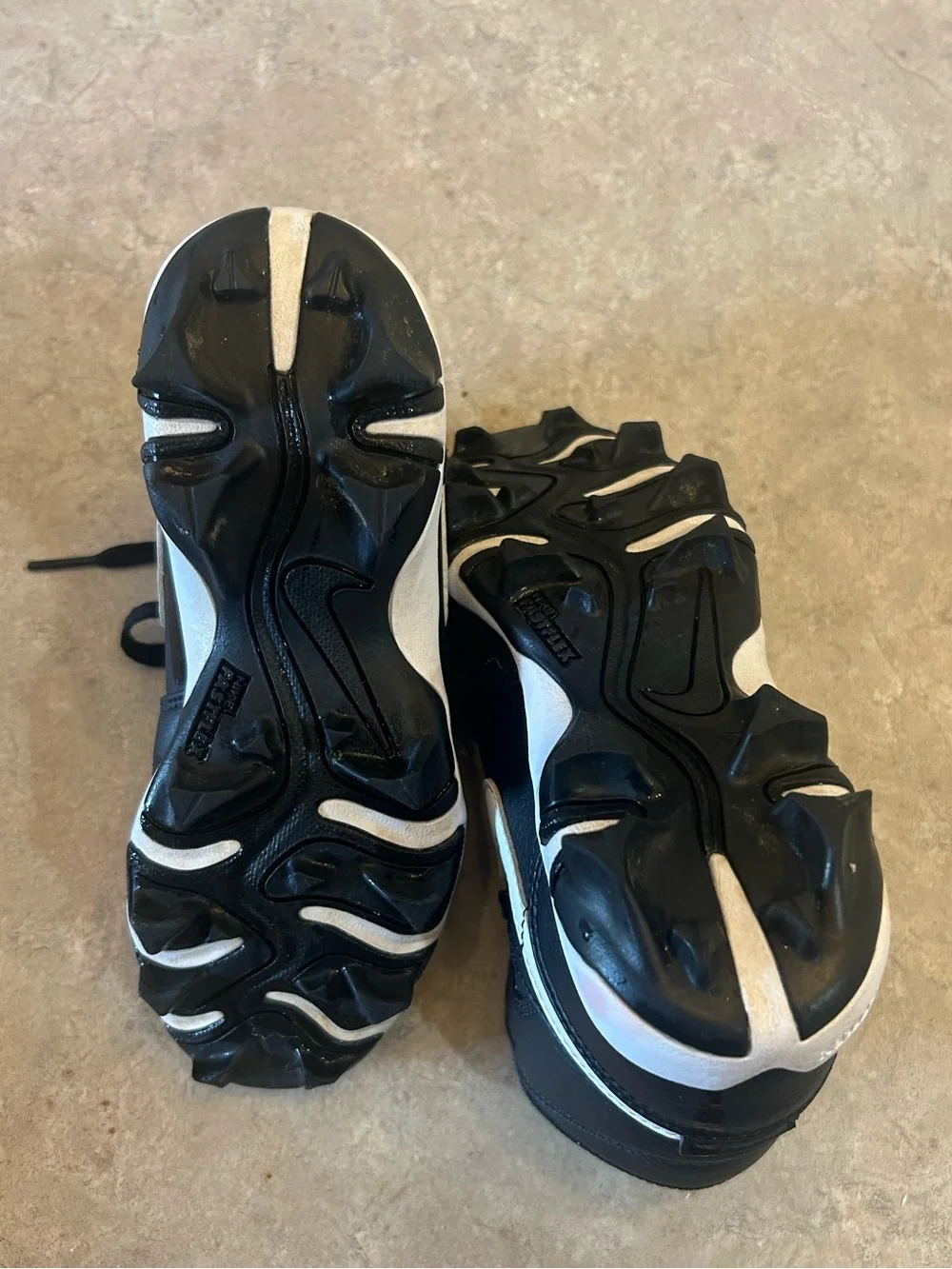 Nike Kids Black and White Cleats